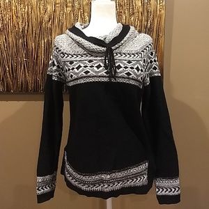 Maurices brand black and white sparkle sweater